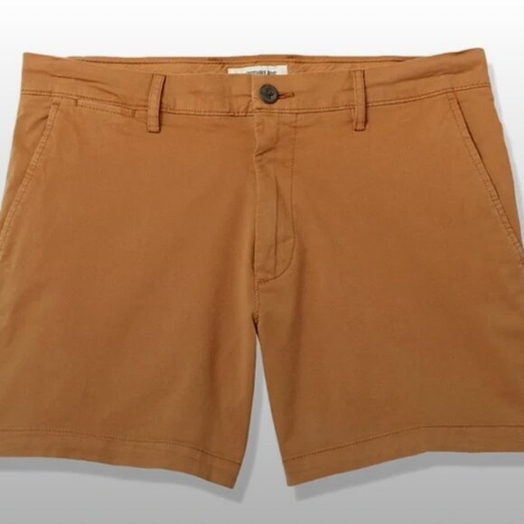 Amazon Essentials Men's Slim-Fit 5" Flat-Front Comfort Stretch Chino Shorts, NWT - Picture 3 of 3